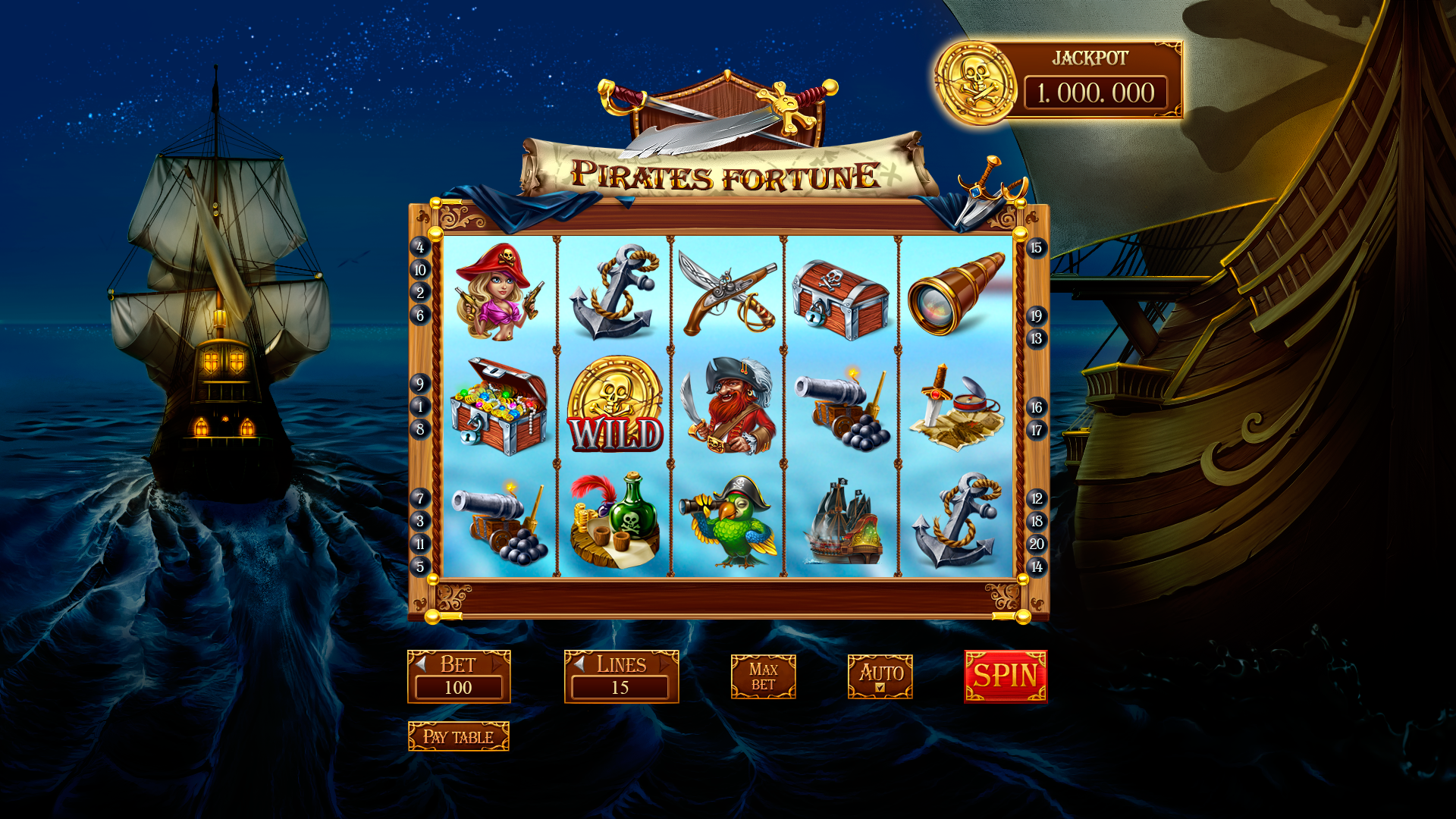 Игровой автомат Sharky Пират онлайн бесплатно